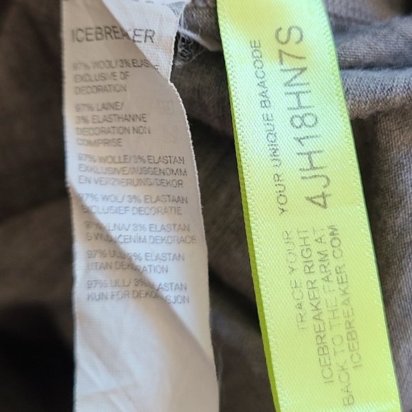 ICEBREAKER SUBLIME HOODIE ZIP FRONT CARDIGAN SWEATER MERINO WOOL sz S - Picture 9 of 9